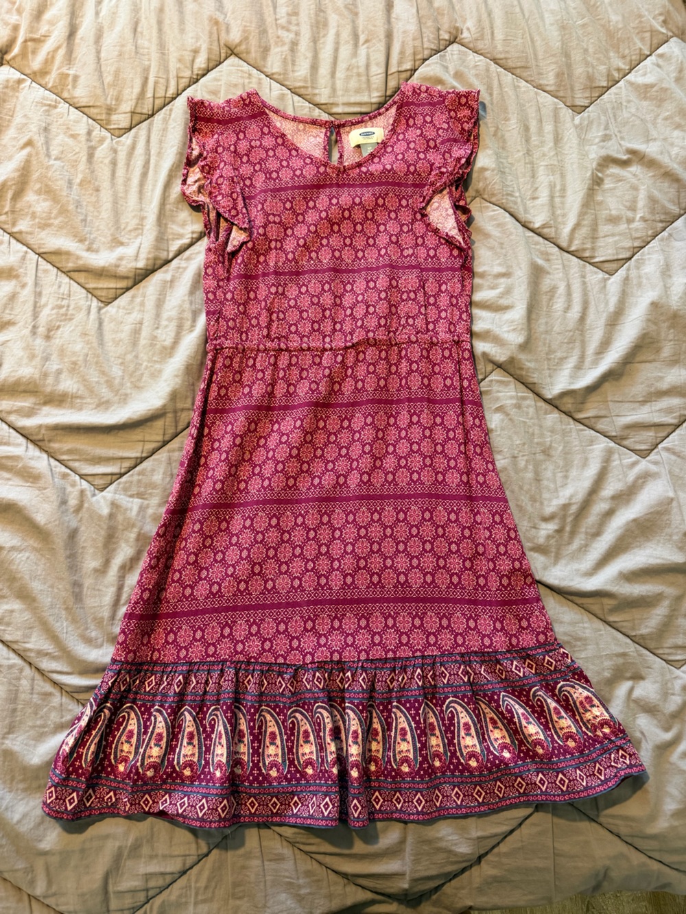 Old Navy Girls Pink Paisley dress